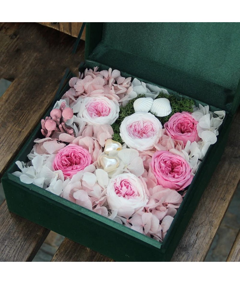 Eternal Flower Gift Box/Rose Flower Flowers Gift Box/Creative Birthday Gifts-D